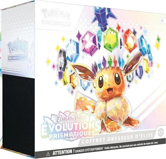 ETB - Évolutions Prismatiques JCC Pokémon ( petit défaut scellage ) - PokemaniasETB - Évolutions Prismatiques JCC Pokémon ( petit défaut scellage )
