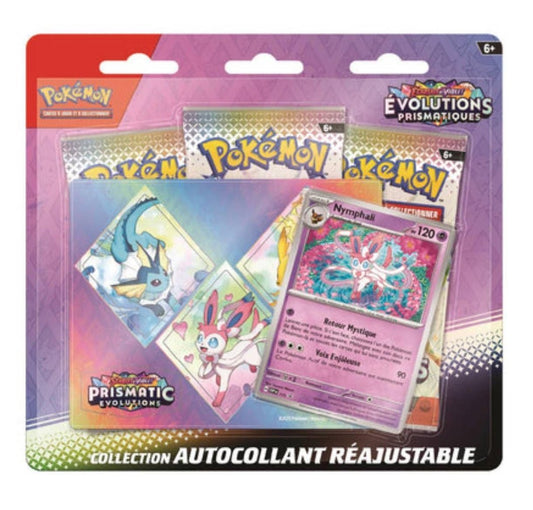 Tri pack Évolutions prismatiques EV8.5 ( illustration Nymphali ) - PokemaniasTri pack Évolutions prismatiques EV8.5 ( illustration Nymphali )