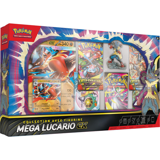 Coffret Mega Lucario EX Figurine