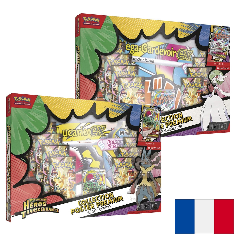 Coffret Collection Poster Premium Lucario & Gardevoir - Héros Transcendants