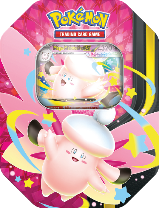 Pokébox Pokémon Méga-Ectoplasma EX – Méga-Melodelfe Ex Carte Promo & Boosters – FR