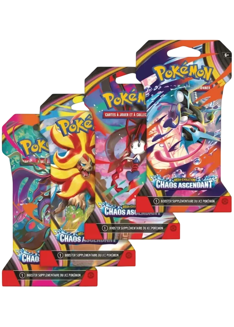 Booster Pokémon Chaos Ascendant ME04 – Cartes Officielles Français