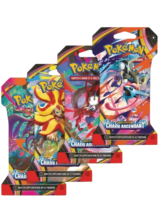 Booster Pokémon Chaos Ascendant ME04 – Cartes Officielles Français