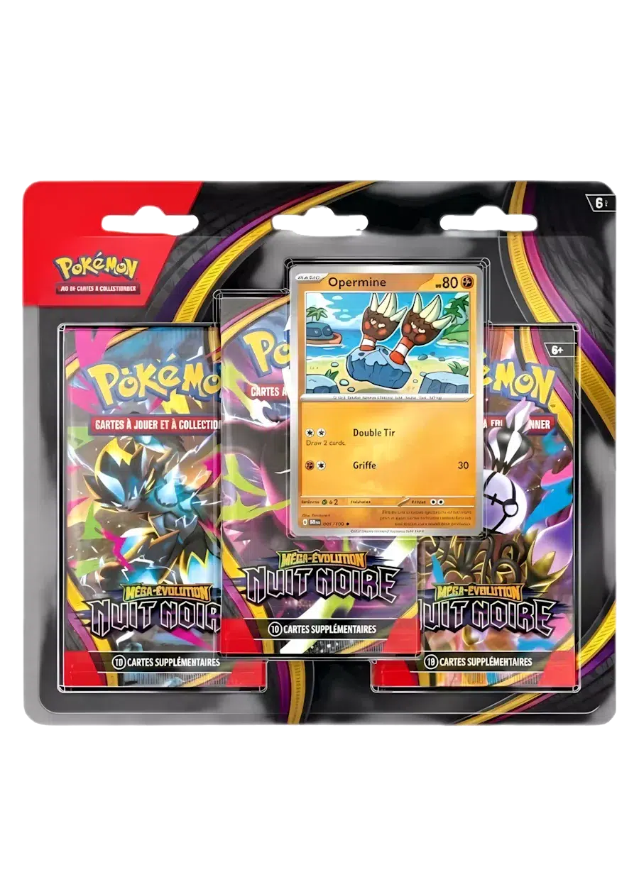 Pokémon ME05 Tripack Nuit Noire ME5 Fr