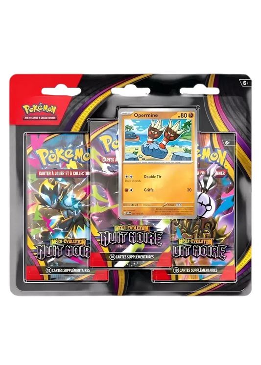 Pokémon ME05 Tripack Nuit Noire ME5 Fr