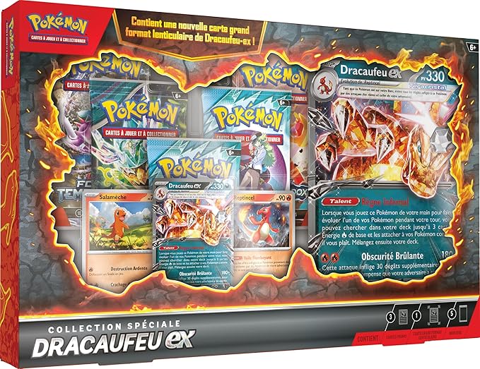 Coffret - Collection Spéciale Dracaufeu ex JCC Pokémon - PokemaniasCoffret - Collection Spéciale Dracaufeu ex JCC Pokémon