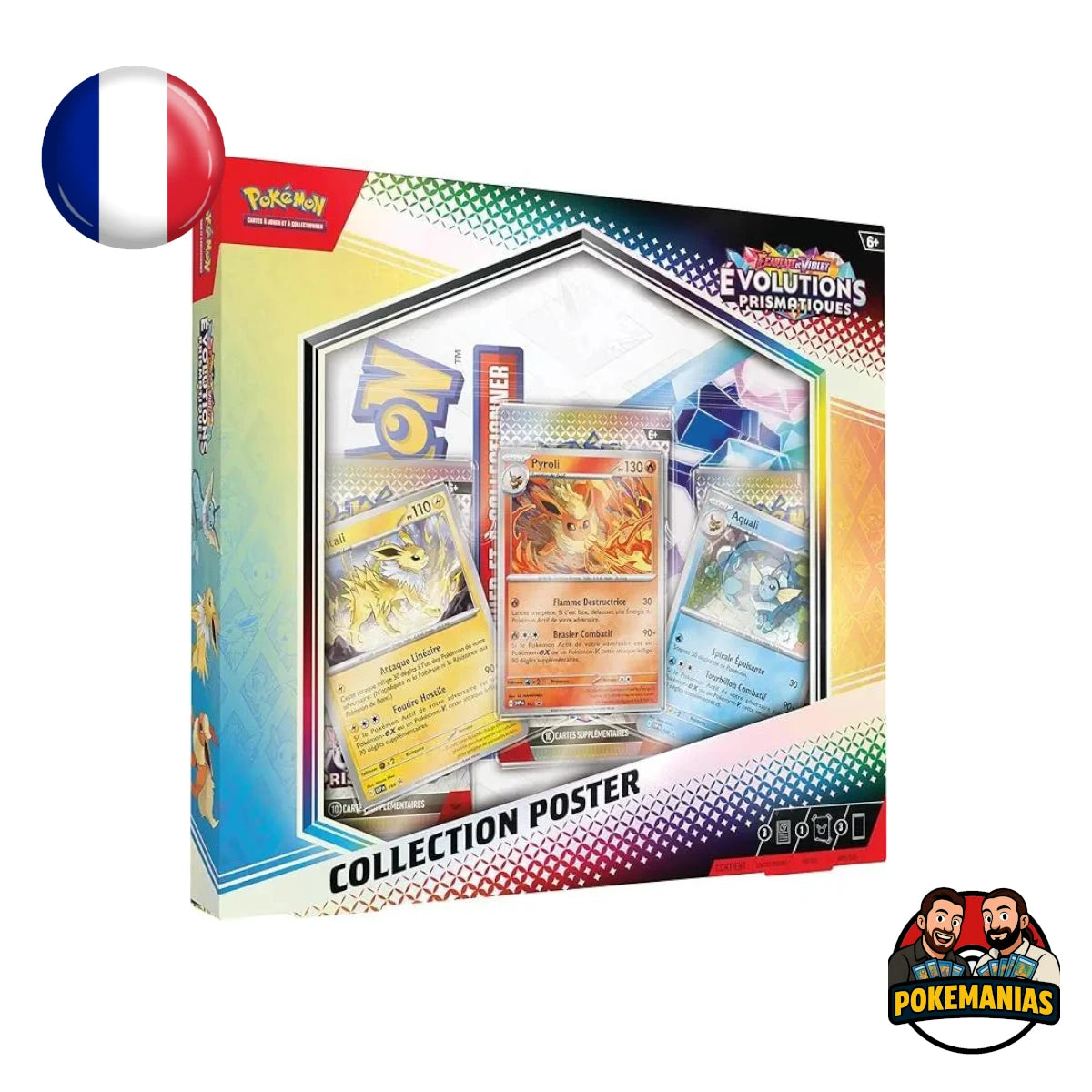 Coffret - Collection Poster Evolution Prismatique JCC Pokémon FR - PokemaniasCoffret - Collection Poster Evolution Prismatique JCC Pokémon